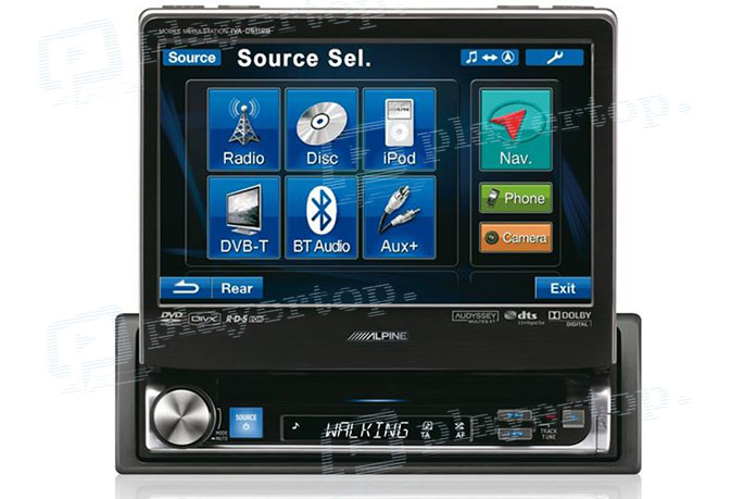 Autoradio GPS rétractable-2